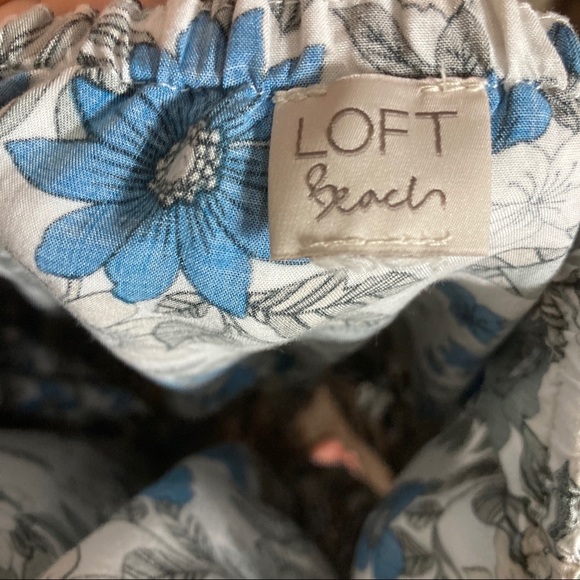 Loft Beach Blue Floral Halter Neck Romper - Picture 7 of 7